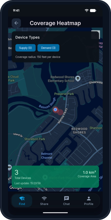 Coverage map